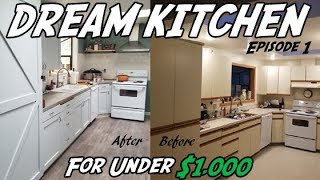 DIY Kitchen Demolition | How to Remodel Your Kitchen on a Budget Episode #1