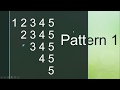 Pattern #1 in java using BlueJ (Easy Method)(With Code)