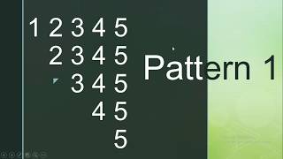 Pattern #1 in java using BlueJ (Easy Method)(With Code)
