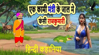 एक कामी मंत्री के जाल मे फंसी  राजकुमारी  | hindi kahani | moral stories | bedtime stories |