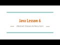 Advanced Java Lesson 6