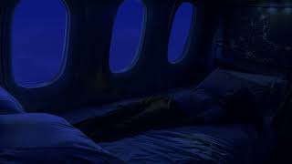 Private Jet Airplane Brown Noise Ambience | Flight Map | Ideal for Sleeping, Reading, Studying