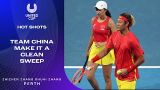 Team China Make it a Clean Sweep With Straight Sets | United Cup 2025