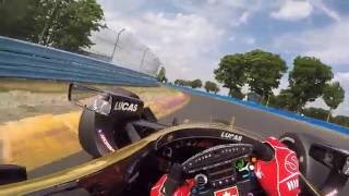 2016 INDYCAR Visor Cam with James Hinchcliffe at Watkins Glen International