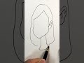 松本若菜 さんを描く 君が心をくれたから 日本の女優 鳥取県出身 62歳youtube 心似顔絵塾 似顔絵描き方 一発描き portrait drawing caricature