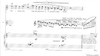 Lukas Foss - Thirteen Ways Of Looking At A Blackbird for Voice and Ensemble (1978) [Score-Video]