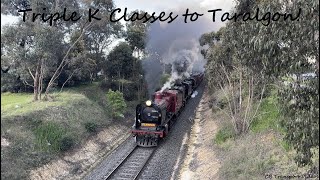 Steamrail Victoria’s Triple K class to Traralgon and back in 4K!