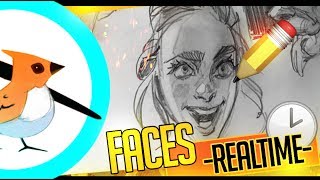 Real-time Sketching Faces (from previous video)