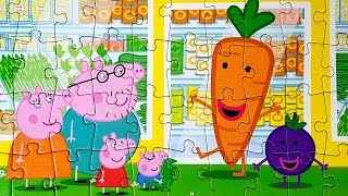 PEPPA PIG Puzzle Peppa Pig and George Jigsaw Puzzle Peppa Pig and her family at LosPuzzles store