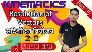 Kinematics 10 : Resolution of Vectors (2-D) (सदिशों का वियोजन)  #NCERT , #JEE , #NEET Class 11th