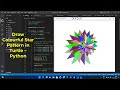 Draw Colourful Star Pattern in Turtle – Python