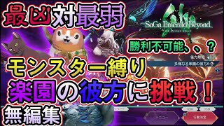 モンスター５縛り　多様なる楽園の彼方に挑戦　無編集【 サガエメラルドビヨンド 】ネタバレ注意