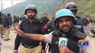 JKLF Azadi March Ko Rokne Ke Liye Chakothi Ke Maqam Par Rukavaten
