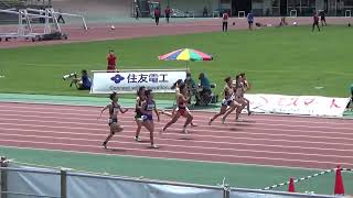 【布勢スプリント 2022】GP女子100m予選5組　(+1.8m/s)