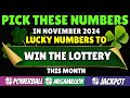 10 Numbers Most Likely to Hit in November 2024 🍀💰 Lucky Numbers for the Lottery!