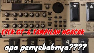 EFEK GITAR  BOSS  GT-6 TAMPILAN LCD NGACAK/LONCAT