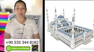 3D пазл для взрослых "Мечеть Султан Ахмет", 321 шт., 53 см x 35 см x 29 см