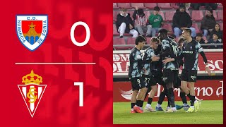 Resumen del CD Numancia-Real Sporting (0-1)