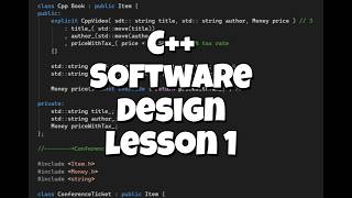 Software Design C++ Course Lesson 1