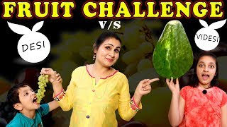 FRUIT CHALLENGE | Healthy Eating Kids Funny Bloopers | Game for kids | Aayu and Pihu Show