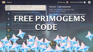 NEW PRIMOCODES -  REDEEM NOW BEFORE EXPIRED! 2022 APRIL | GENSHIN IMPACT 2.6