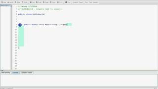 First Java Program - HelloWorld