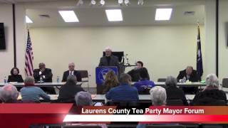 Laurens County Tea Party Mayor Forum 2015 - Laurens City