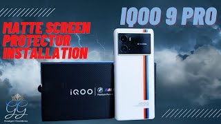 Iqoo 9 Pro BMW Edition Matte Screen Protector installation and first impressions