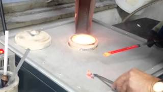 Melting of 10kg of gold with Ultramelt 10G induction melting furnace