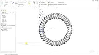 PTC Creo - Canted Garter Spring