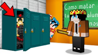 ME ESCONDO DEL PROFESOR TROLLINO 😂 ESCONDITE DENTRO DE UN ARMARIO EN LA ESCUELA 📝🎒 MINECRAFT