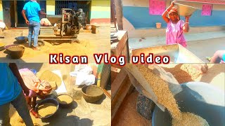 Aaj Humlog dhan pisse || My Vlog video || Kisan 🌾🌾 || Shortchand