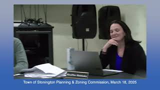 Stonington Planning and Zoning Commission, March 18, 2025