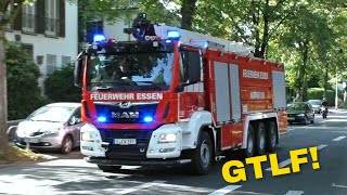 [NEUES GTLF im Einsatz] Zahlreiche Einsatzfahrten zu großem Waldbrand in Essen