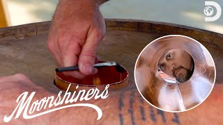 Testing a Wooden Barrel Still?? | Moonshiners