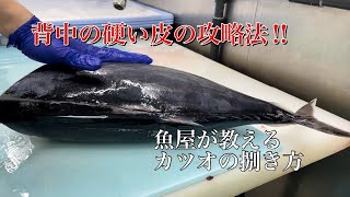 魚屋が教える鰹の三枚おろし【鰹の攻略法】