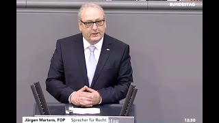 [ Jürgen Martens (FDP) ]: Etat Justiz – 5.7.18