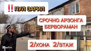 ‼️ 2/ХОНА ‼️ СРОЧНО ‼️ ПУЛ ЗАРИЛ КЎТАРГАН ‼️ ПУЛГА БЕРВОРАМИЗ #срочно #тошкент #арзон #2/хона