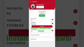 Vision11 withdrawal Proof #shorts #short #dream11 #vision11 #paytmcash