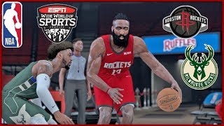 Bucks vs Rockets Full Game Highlights! NBA Restart Season August 2, 2020 | NBA 2K21 MODDED