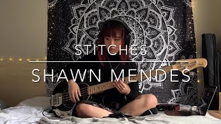 stitches - shawn mendes - bass cover by claudia