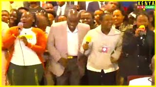 Gachagua Sings \u0026 Dances to Kigooco with Gen Z in Church at PCEA Naivasha Town