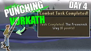 PUNCHING Vorkath for a Combat Achievement  | Old School RuneScape Vorkath Day 4