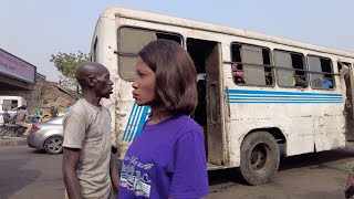 Lagos Nigeria 4k - Street Scenes in Extremely busy African Market