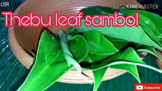 Thebu leaf sambol|thebu kola sambola|village cooking|village food