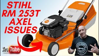 Stihl lawnmower Repair RM253t Front axle issues