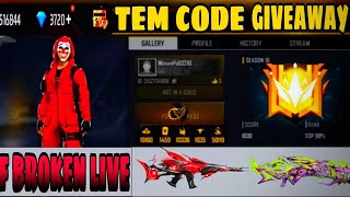 Live give away room or rank push I GARENA FREE FIRE 🔥