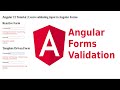 Angular Forms Validation | Validating input in reactive and template driven forms in Angular App