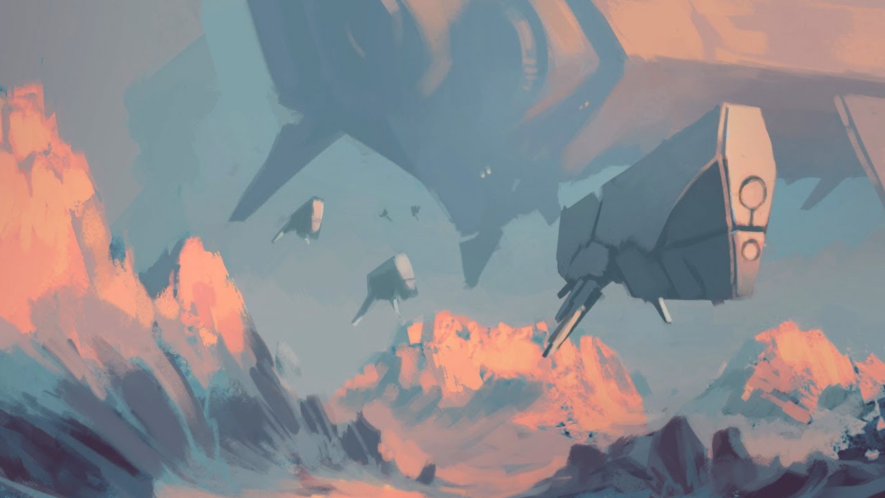 Photoshop Speedpaint Spaceship Concept Art Youtube