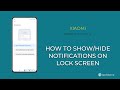 How to Show/Hide Notifications on Lock screen - Xiaomi [Android 11 - MIUI 12]